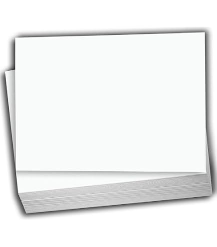 Amazon.com : Hamilco White Cardstock Thick Paper - Flat 4.5
